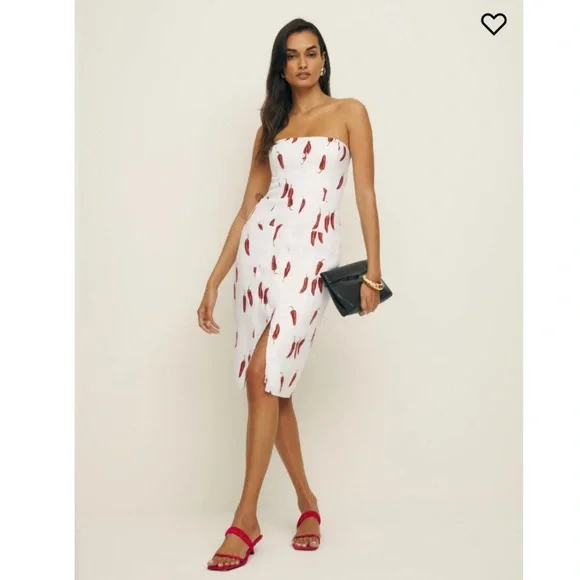 🌿NWT Reformation Prescott Linen Dress in Jalapeño